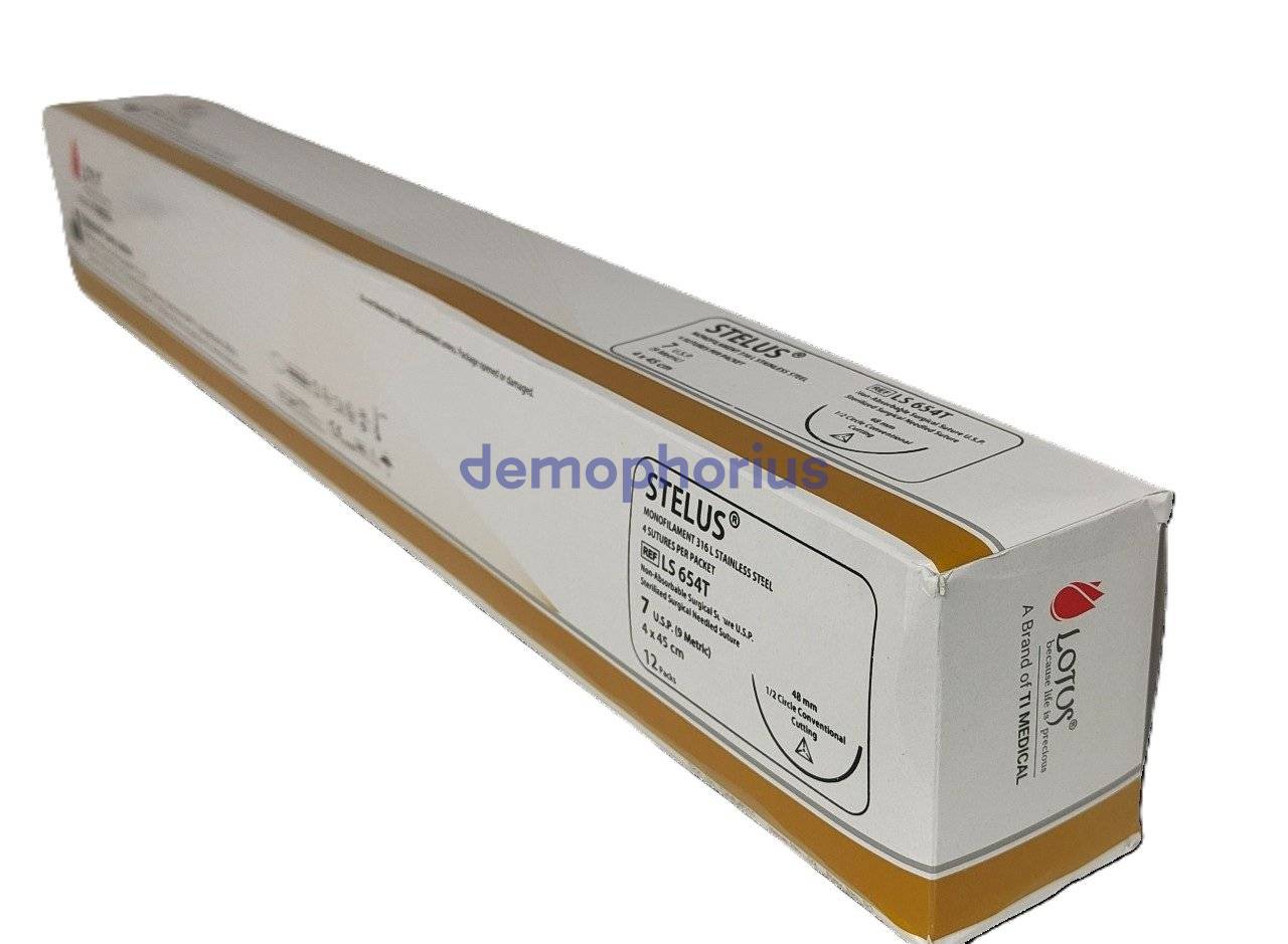 SW10748B24_LS654T - 12 plicuri cu 4 fire OTEL, 45cm, USP 7, ac 45mm , CURB 1/2, TRIUNGHI