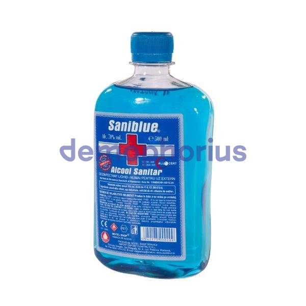 Spirt Saniblue  Alcool Sanitar Concentratie Alcoolica 70%, 500ml