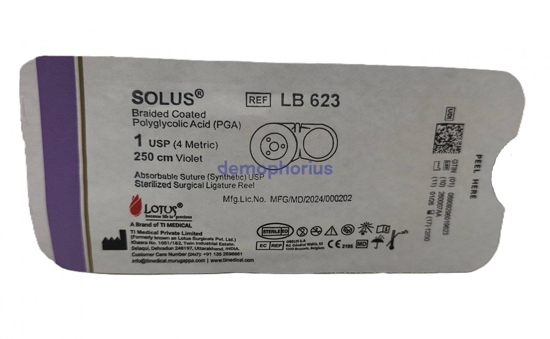 PGA1700_LB2435 - SOLUS, Acid poliglicolic, USP 0, 400cm, ROLA x12 fire fara ac